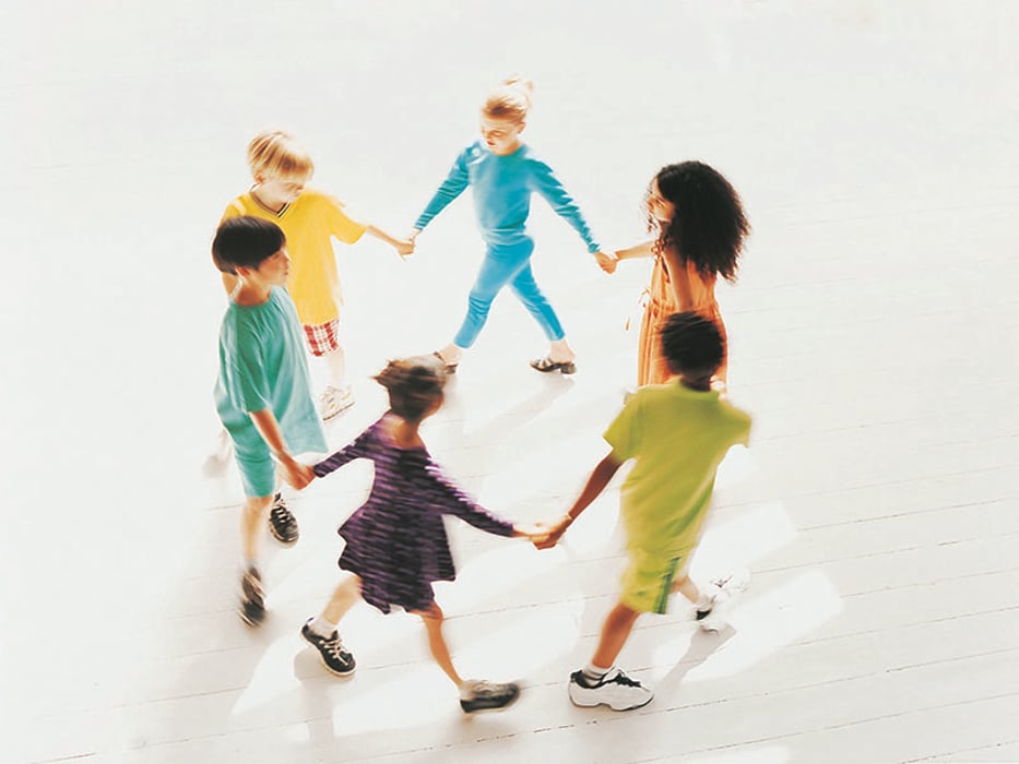 group of kids in a circle