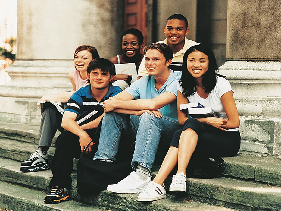 group of teens