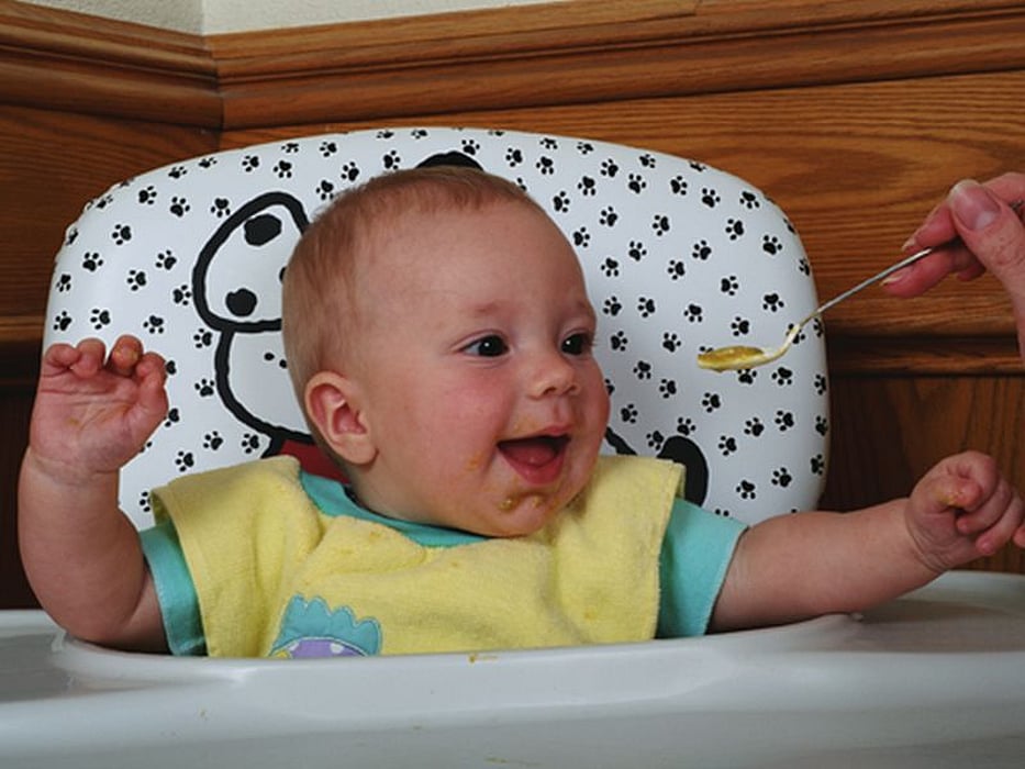 baby in highchair