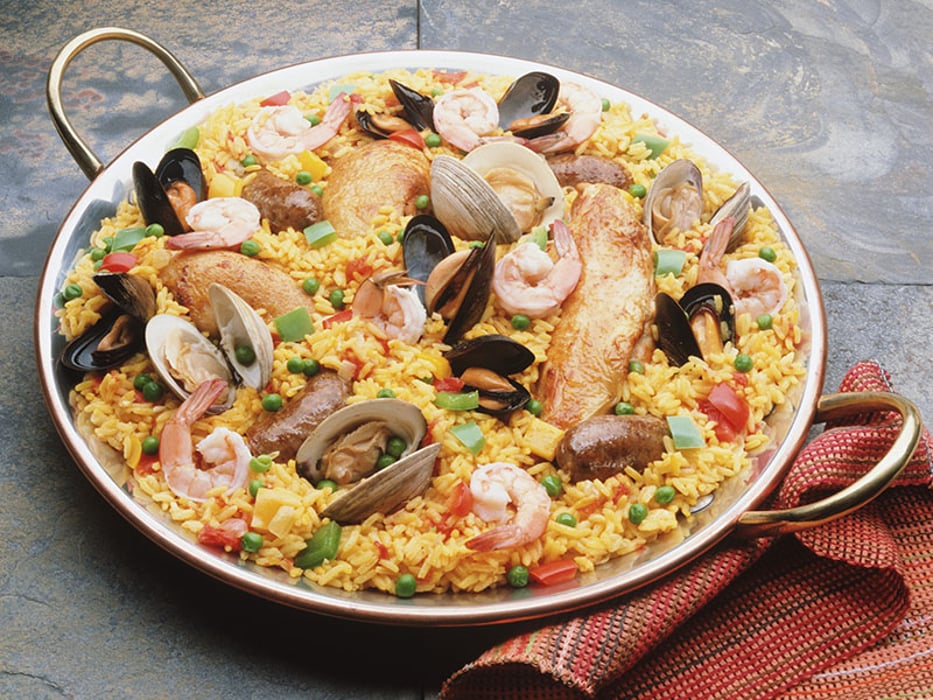 sea food with rice