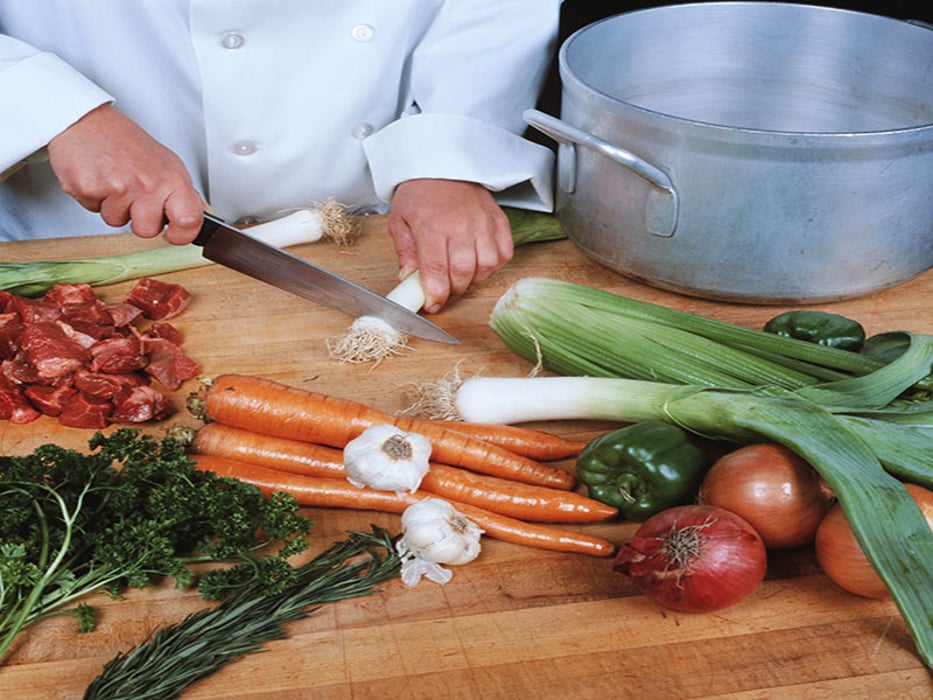 preparing vegetables`