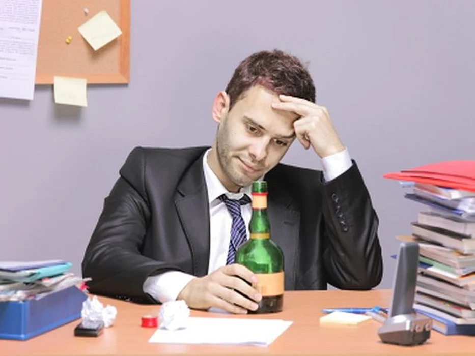 drinking at the office