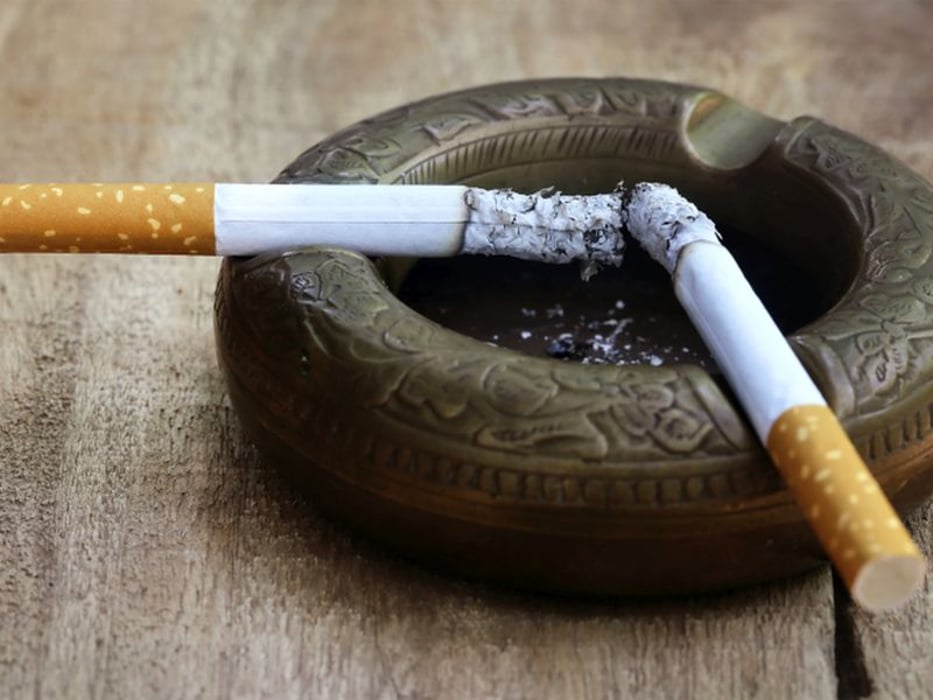 cigarettes in ashtray
