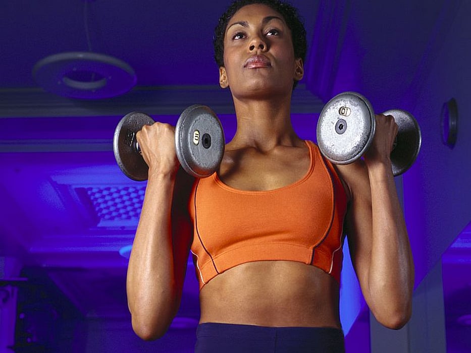 woman exercising
