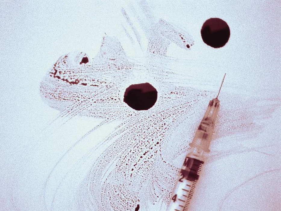 syringe and drug