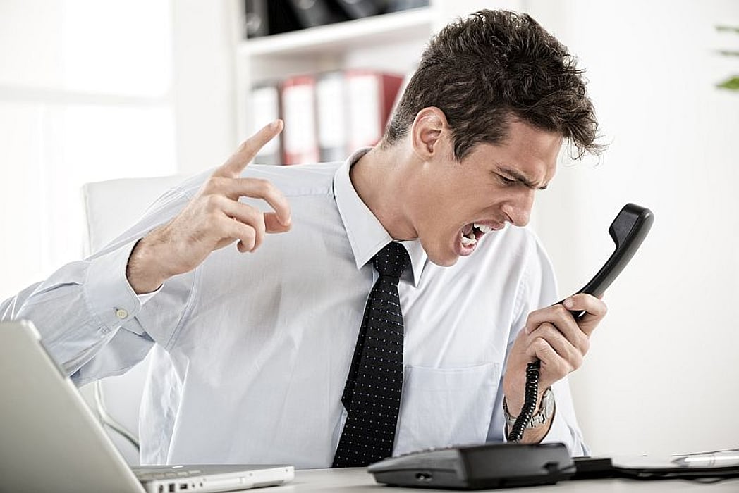 angry businessman