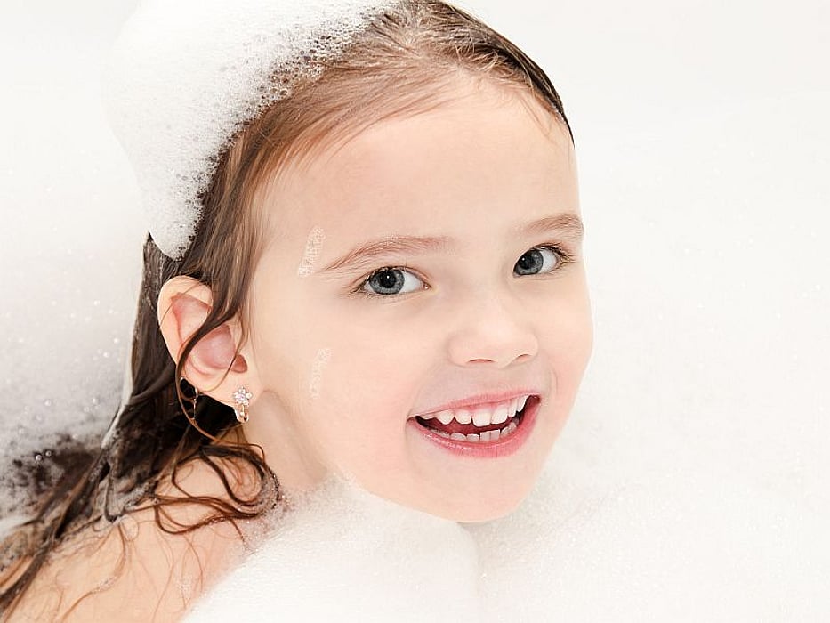 girl in tub