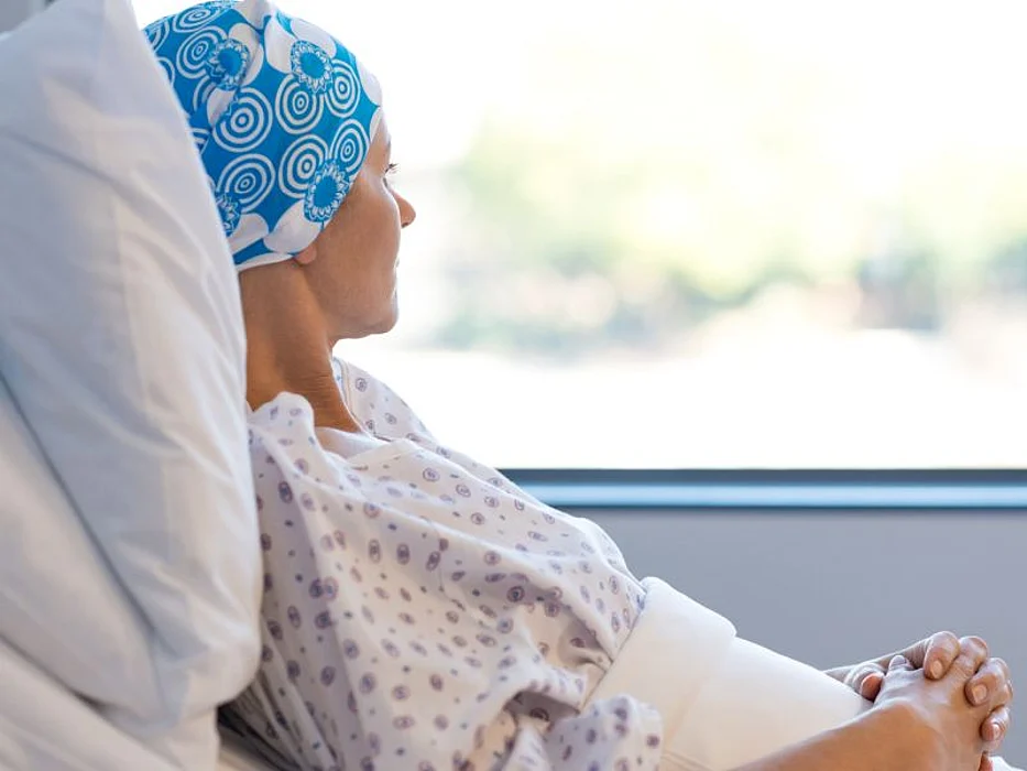 hospital patient in bed