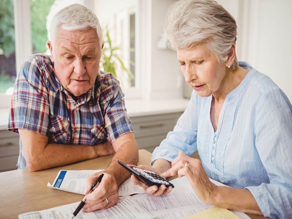 seniors paying bills