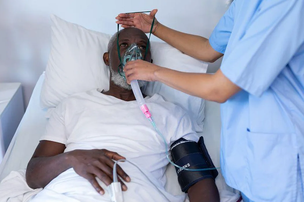 man black covid hospital