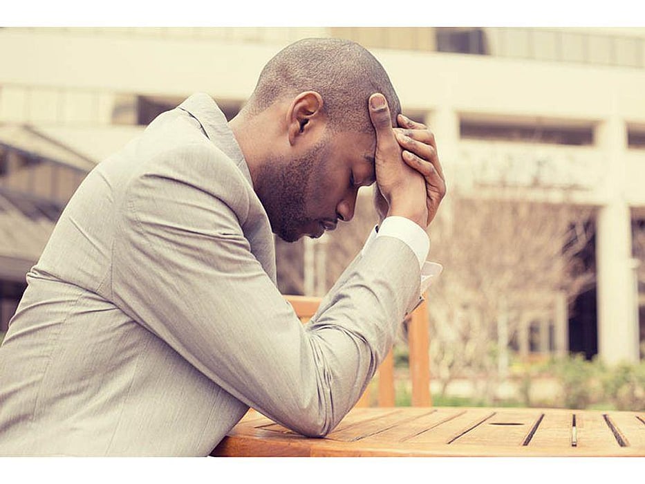 depressed man