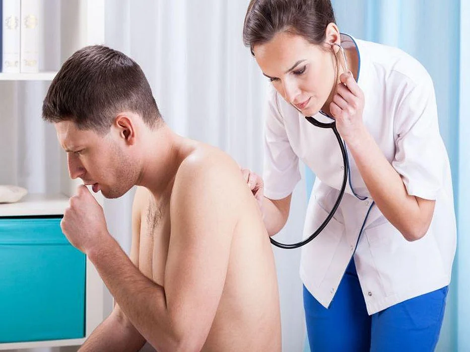 patient coughing