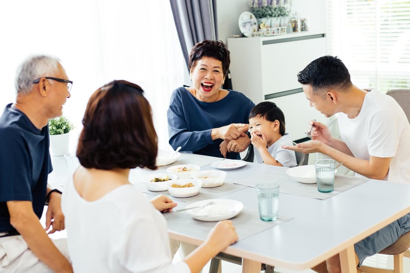 News Picture: Family Meals Together Ease Stress, Survey Confirms