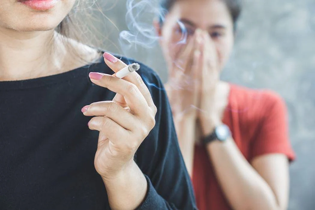 secondhand smoke smoking cigarette