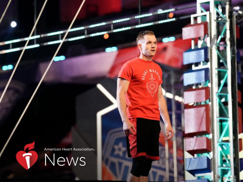News Picture: AHA News: Obstacles Didn't Stop This Heart Defect Survivor From Competing on 'American Ninja Warrior'