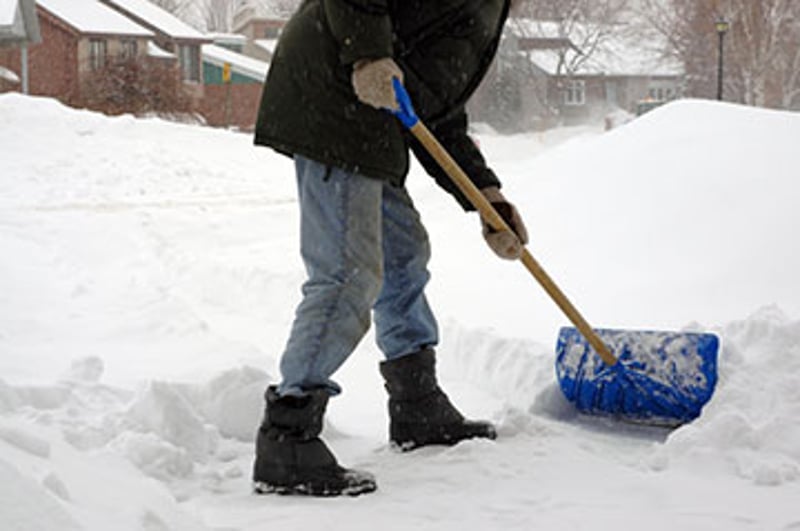 News Picture: Don't Snow Shovel Your Way to a Heart Attack