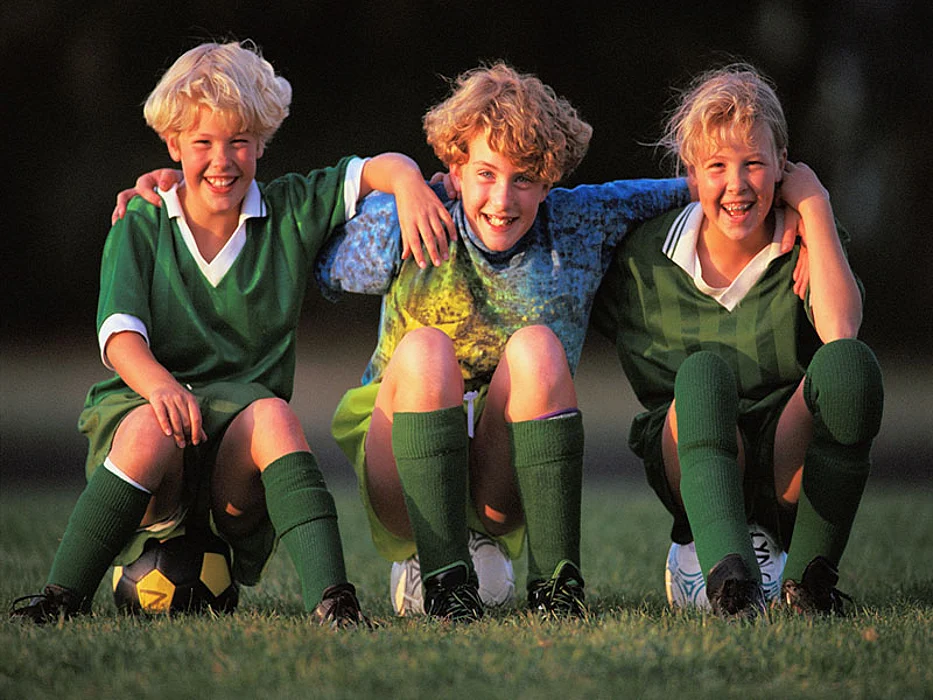 young soccer players
