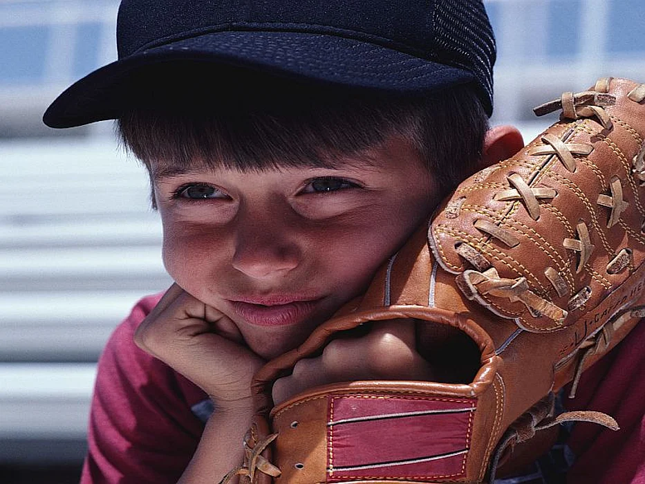 boy with baseball glove
