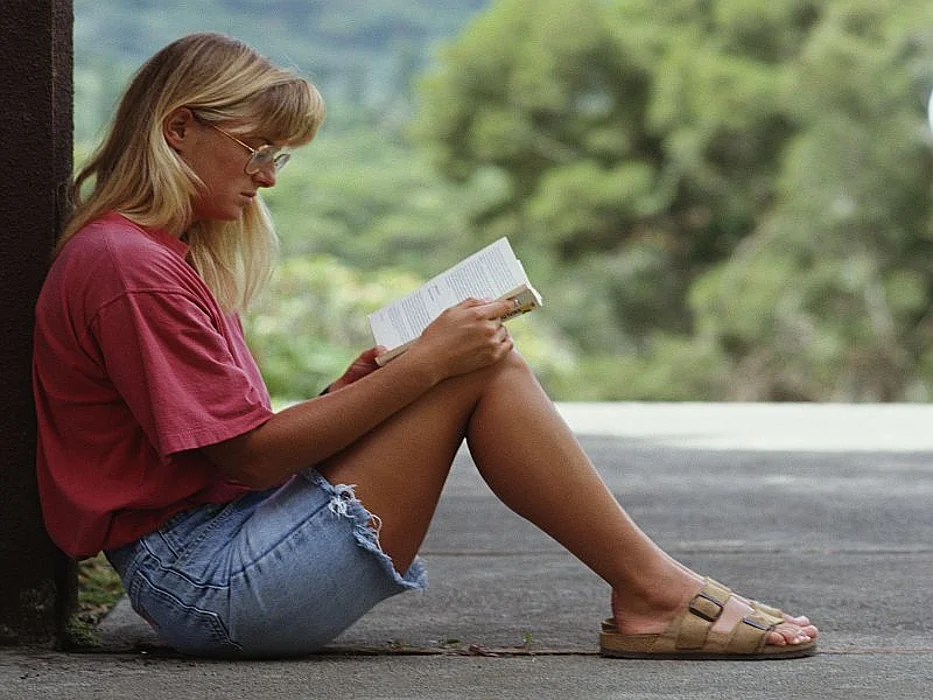 woman reading