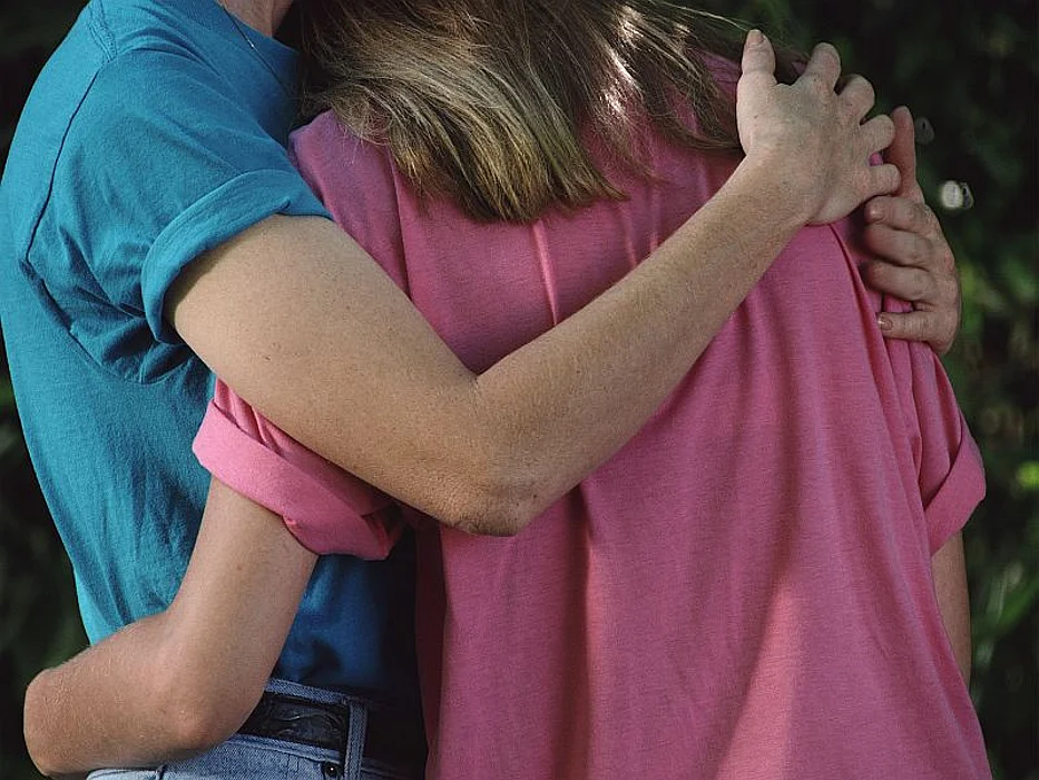 couple hugging