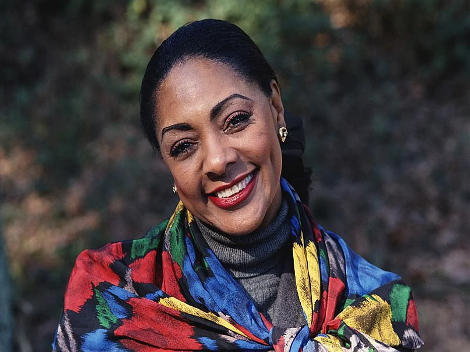 woman smiling
