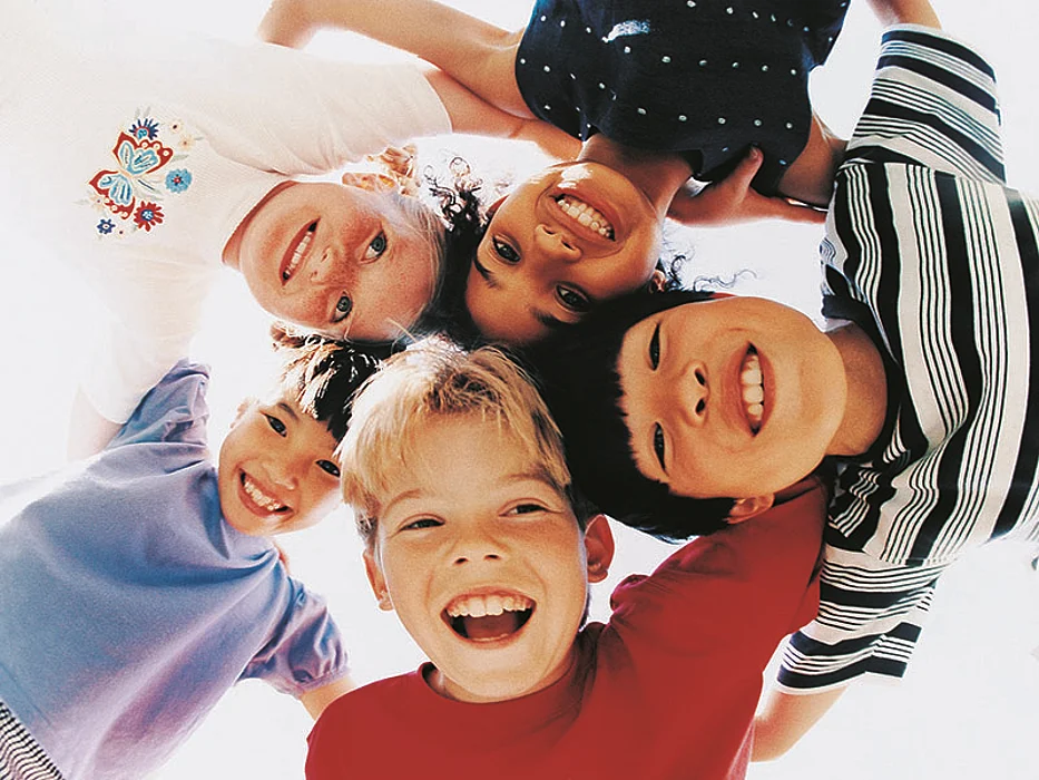 group of kids smiling