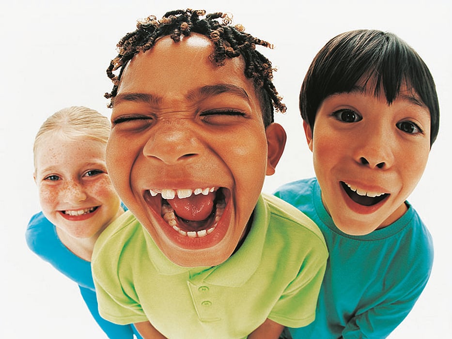 group of kids smiling