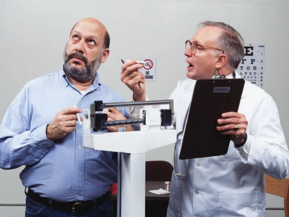 patient being weighed