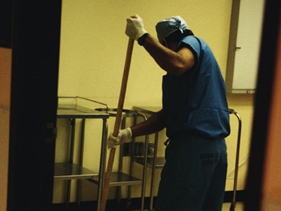 janitor cleaning