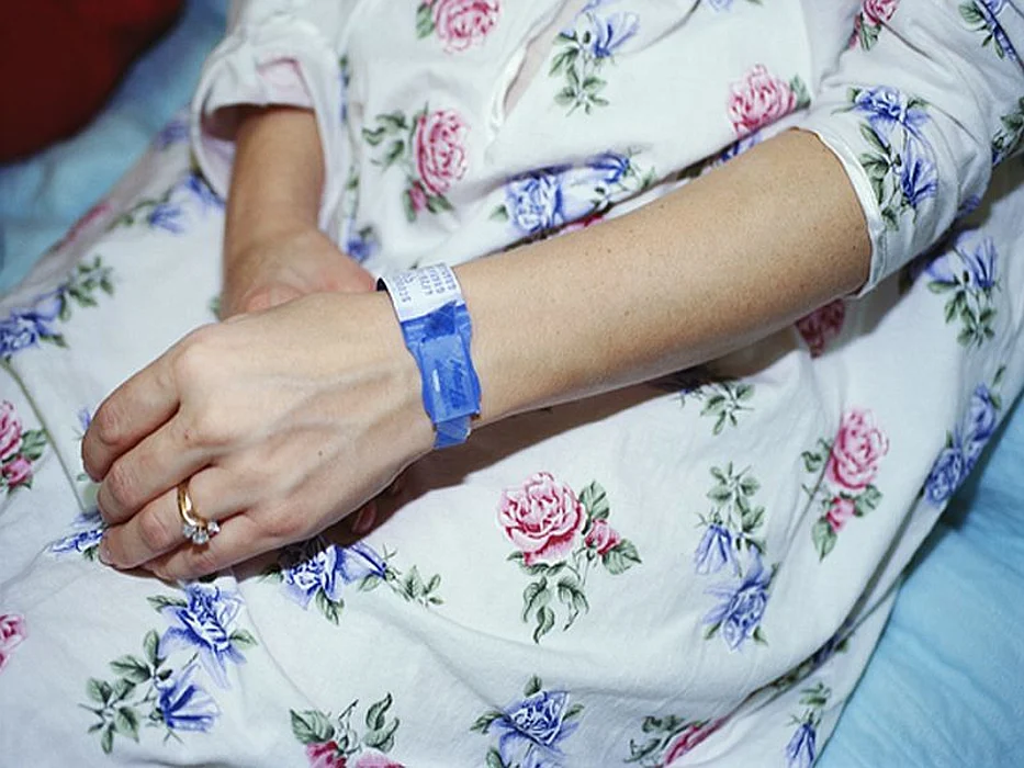elderly hospital patient