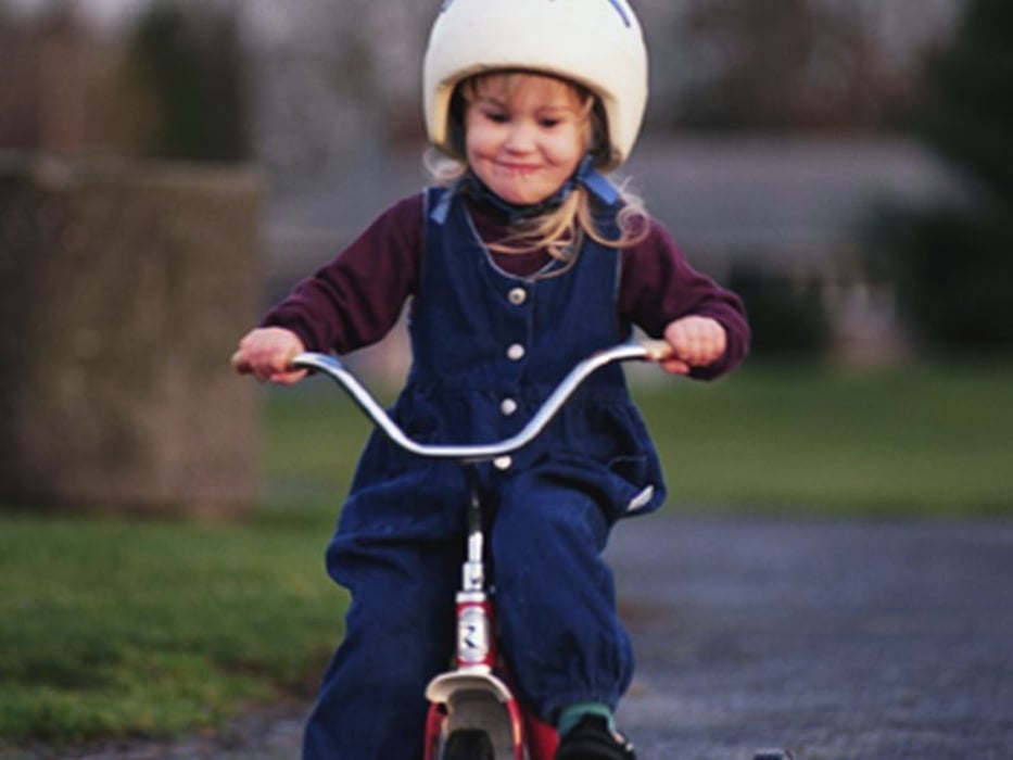 girl on a bike
