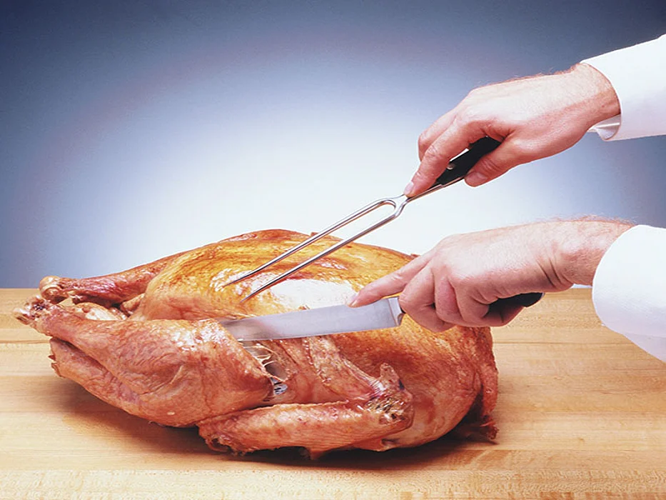 cutting a whole chicken