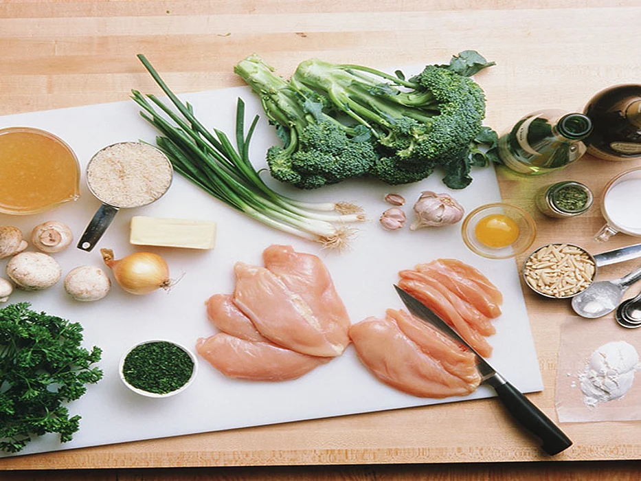 preparing dinner
