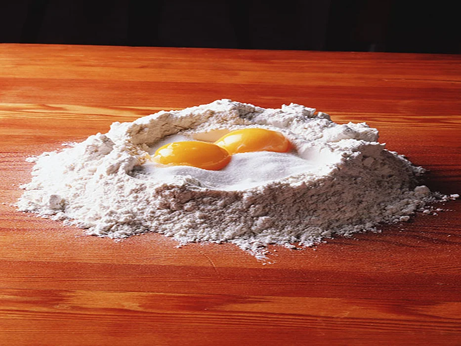 flour and eggs