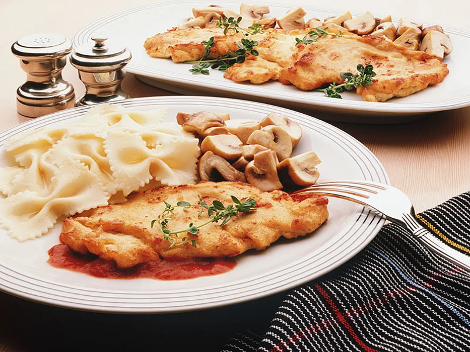 pasta with chicken and mushrooms