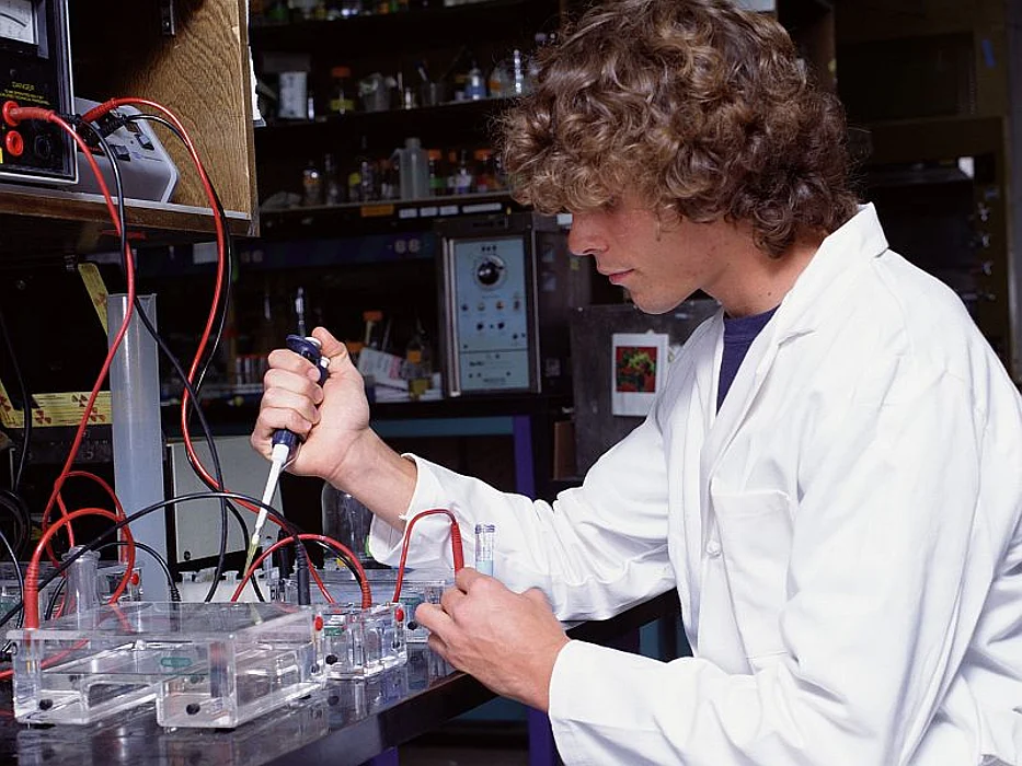 woman working in a lab