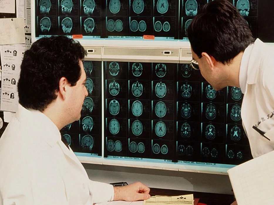 men reading x-rays