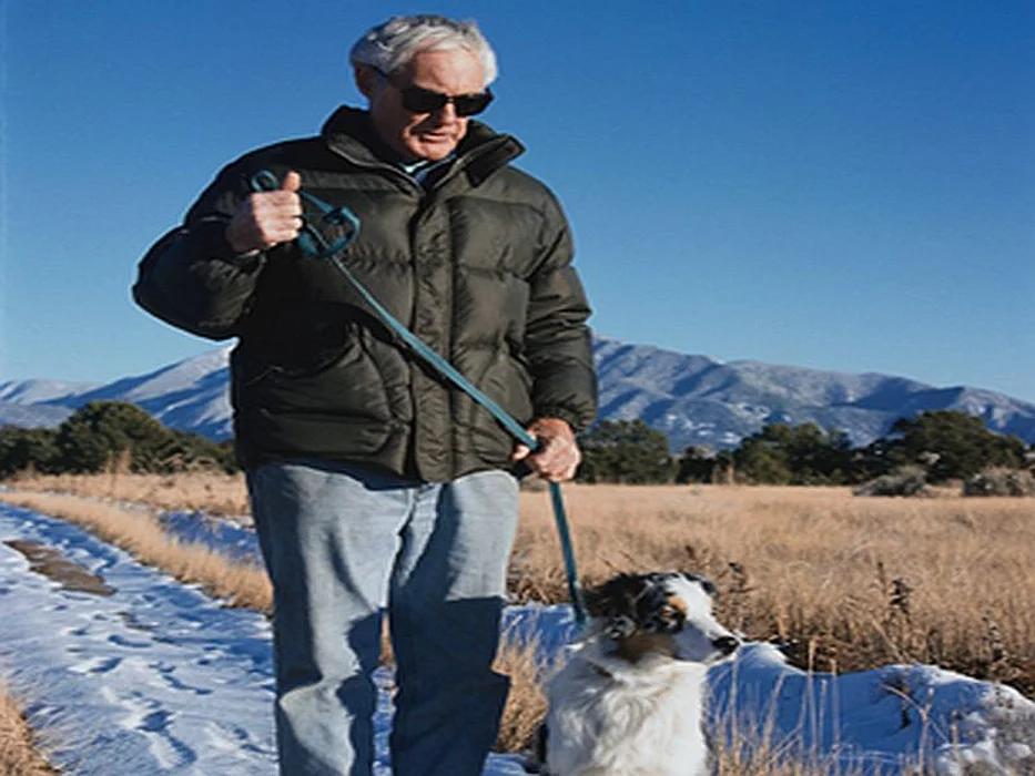 man with a dog