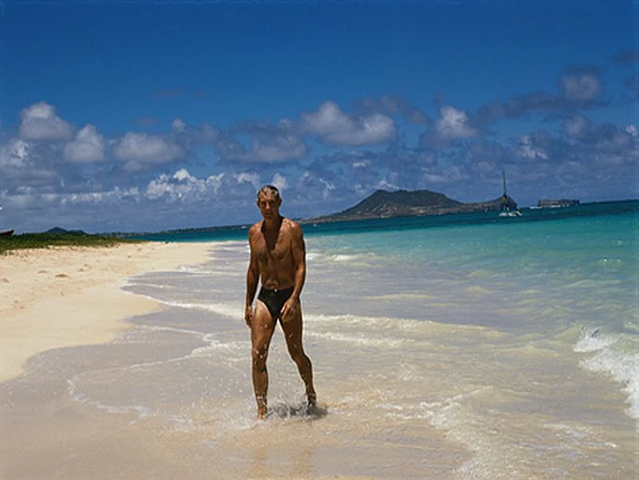 walking on beach