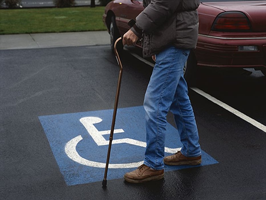 handicap parking space