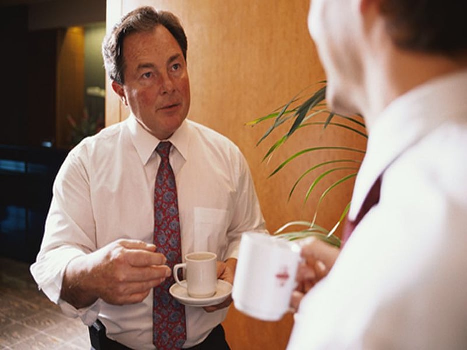 businessmen talking