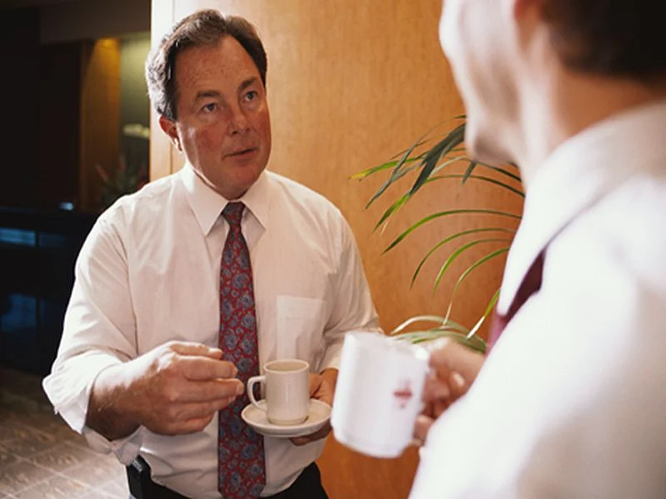 businessmen talking
