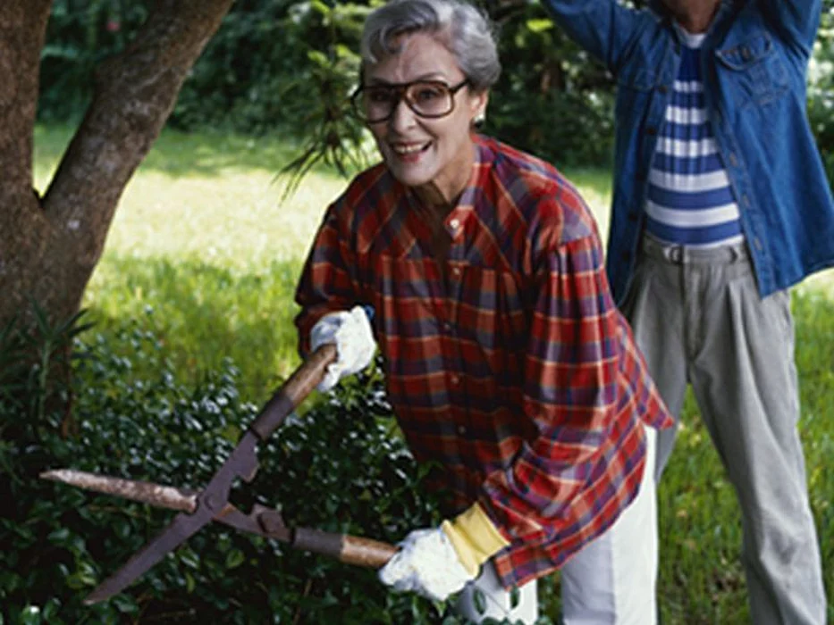 woman gardening