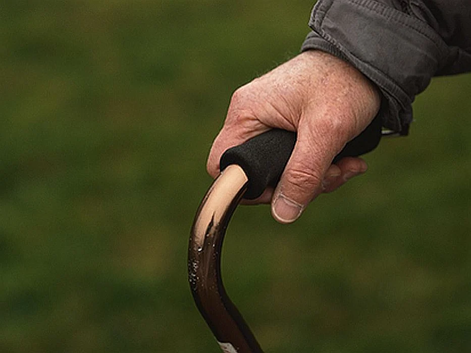 using a cane