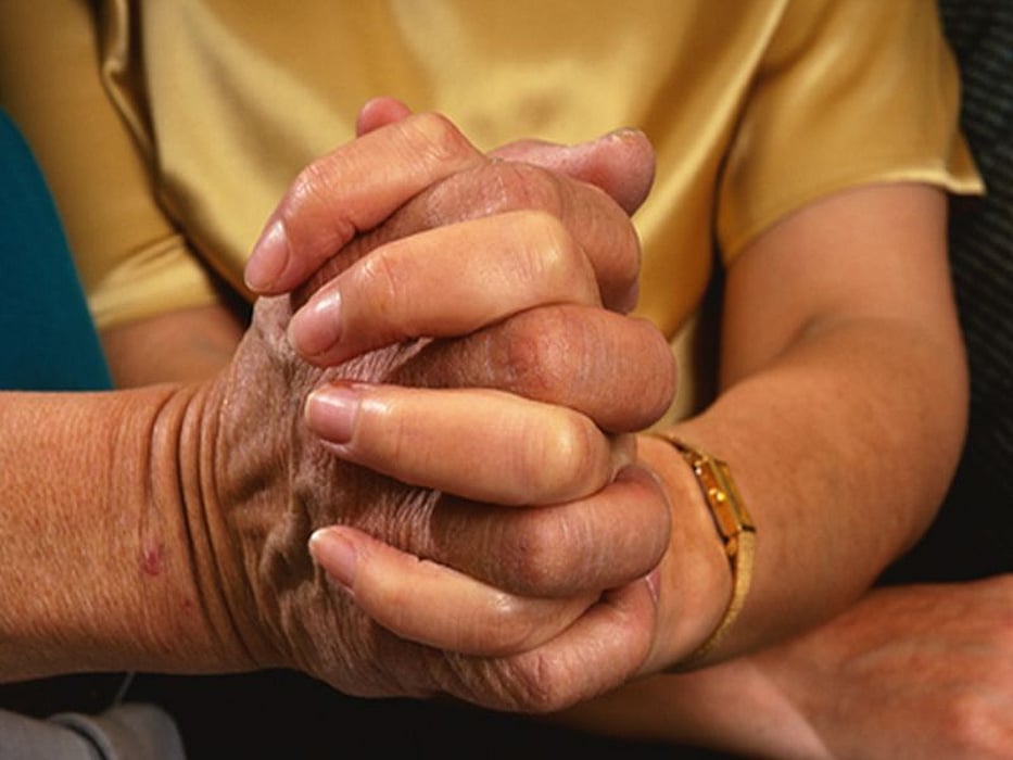 hands clasped