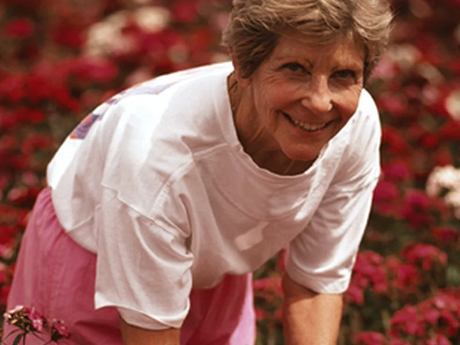 woman gardening