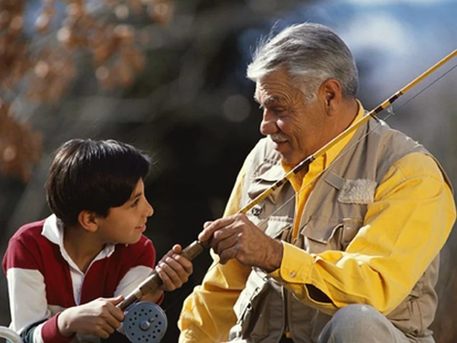 grandfather and grandson