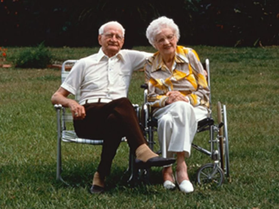 elderly couple