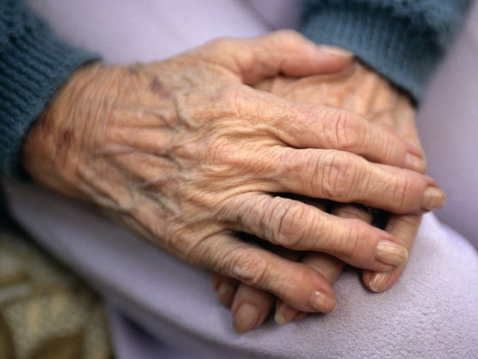 Elderly hands
