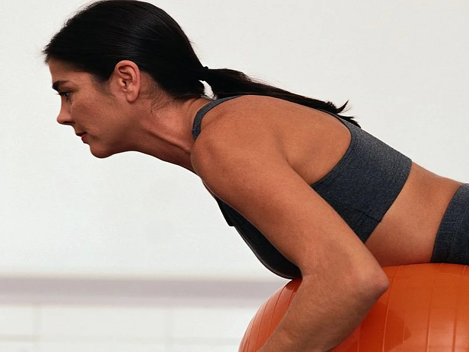 Exercise on a ball